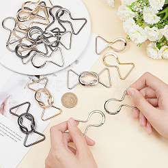 12 pz 3 fibbie per cintura in lega colorate&nbsp;FIND-OC0002-91A