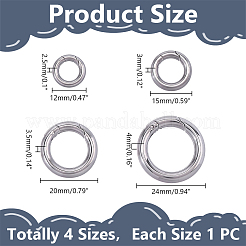 4 anneau de porte à ressort en acier inoxydable 304&nbsp;STAS-HY0002-16