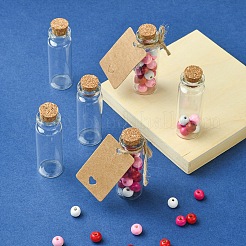 20 Stück Glaskorkperlenbehälter&nbsp;CON-YW0001-60
