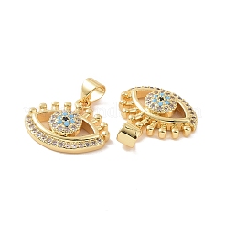 Ottone micro spianare pendenti zirconi&nbsp;ZIRC-P106-42G
