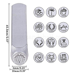 Eisen Metallstempel&nbsp;AJEW-BC0005-67B