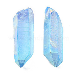 Pépites teints pendentifs naturels de cristal galvaniques&nbsp;G-A144-10E
