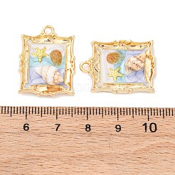 Emaille Anhänger Legierung&nbsp;FIND-M060-01G