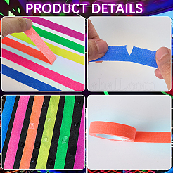 6 Stück fluoreszierendes Baumwollklebeband&nbsp;AJEW-WH20006-267