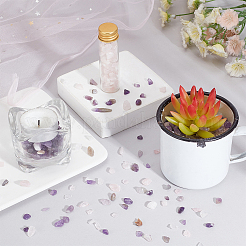 Natürliche Amethyst und natürliche Rosenquarz-Chips Perlen&nbsp;G-PH0031-02
