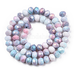 Fili di perline di vetro tinte effetto ombré&nbsp;LS-GLAA-C023-02-B06