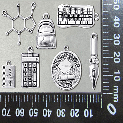 100 pz 10 stili pendenti in lega di stile tibetano&nbsp;TIBEP-CJ0001-92