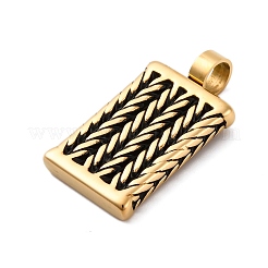 304 Edelstahl-Emaille-Anhänger&nbsp;STAS-U043-04G