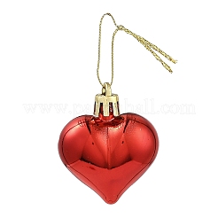 Decorazioni con ciondoli a forma di cuore in plastica placcata per San Valentino&nbsp;KY-D020-02C
