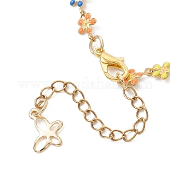 Sonnenblumen-Armbänder aus emailliertem Edelstahl 304 für Damen&nbsp;BJEW-JB13566