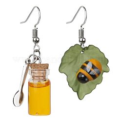 Bienen-Ohrhänger aus Harzlegierung&nbsp;FS-WGAE13C-01