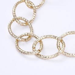 Ensembles de bijoux bracelets et colliers en chaîne de câble texturé en aluminium&nbsp;SJEW-JS01094-03