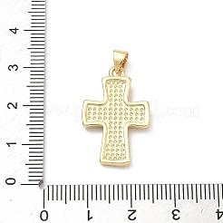 Pendentifs avec zircon cubiques à micro-pavés en laiton&nbsp;KK-P345-57G