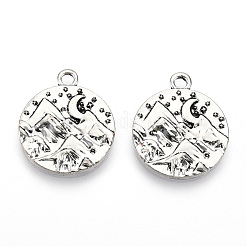 Tibetischer stil Aluminium Anhänger & Charms&nbsp;PALLOY-T075-204AS