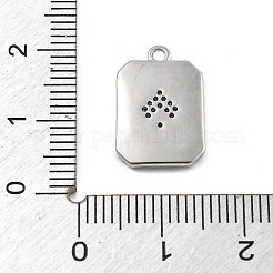 Colgante micropavé cubic zirconia de latón&nbsp;KK-D283-30P-03