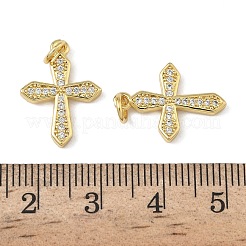 Messing micro pave klare zirkonia anhänger&nbsp;KK-L257-17G