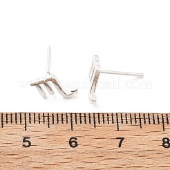 925 Orecchini in argento&nbsp;EJEW-K303-01S-08
