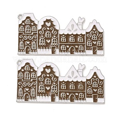 Thème de noël rack placage alliage émail gros pendentifs&nbsp;PALLOY-O109-24P