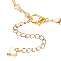 3 pulsera de eslabones de cuentas de latón y morganita natural para mujer.&nbsp;BJEW-JB12595