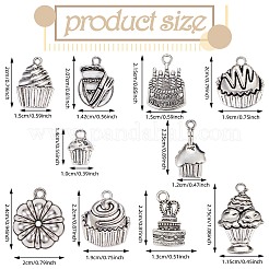 10 stili pendenti in lega di stile tibetano&nbsp;FIND-SZ0003-64