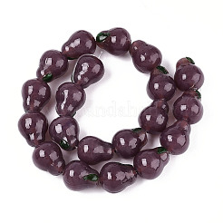 Perles vernissées manuelles&nbsp;LAMP-T022-04M