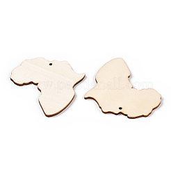 Pendentifs en bois inachevé&nbsp;WOOD-Q041-05-1