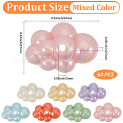 60pcs perles acryliques opaques&nbsp;OACR-PA0002-23