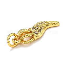Ottone micro spianare pendenti zirconi&nbsp;ZIRC-O039-23G
