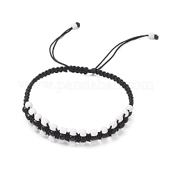 2 bracelet tressé en perles de verre faites à la main pour femmes&nbsp;BJEW-JB11947