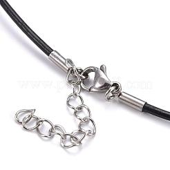 Rondes colliers de cordon en cuir faisant&nbsp;X-MAK-I005-2mm