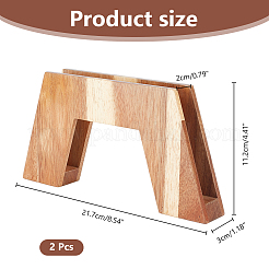 Schallplattenständer aus Holz&nbsp;ODIS-WH0074-03
