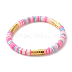 Juego de pulseras elásticas hechas a mano con cuentas heishi de arcilla polimérica&nbsp;BJEW-JB07397