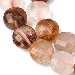 Natürliche gelbe Hämatoidquarz-Goldheilerquarz-Perlenstränge&nbsp;GG-CBA4808-H01-01
