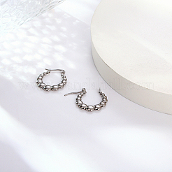 Pendientes de aro de acero inoxidable 304 que no se deslustran&nbsp;AZ5458-2