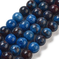 Natürliche blaue Opal Perlen Stränge&nbsp;G-H045-A02-6MM