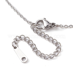 Colliers à pendentif en quartz ferrugineux naturel brut brut&nbsp;NJEW-JN04637-02