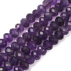 Chapelets de perles en améthyste naturelle&nbsp;GG-CBA59DD-A01-4x6mm