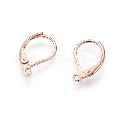 Boucles d'oreilles à levier en acier inoxydable 304&nbsp;STAS-P166-12RG