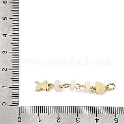 Pendentifs en éclats de pierres précieuses naturelles et synthétiques mélangées&nbsp;GG-CBA3401-02G