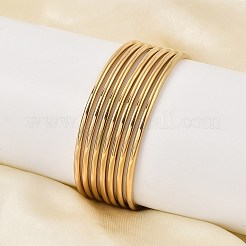 7 Stück schlichte Armreif-Sets aus 201 Edelstahl für Damen&nbsp;X-BJEW-L664-022C-G02