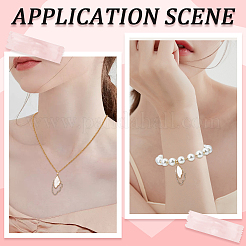 5 pendentif coquillage en laiton plaqué rack&nbsp;KK-BBC0010-40