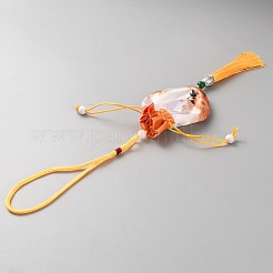 Borse appese ovali in raso&nbsp;AJEW-WH0314-663D