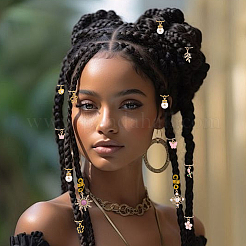 1 bolsa de anillo de rastas de aleación y plástico para trenzar el cabello&nbsp;OHAR-BM0001-07