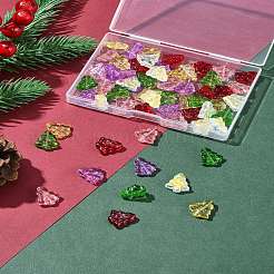 60 brin de perles de verre transparentes de 6 couleurs.&nbsp;EGLA-FS0001-44