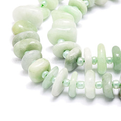 Natürliche myanmarische Jade / burmesische Jade-Perlenstränge&nbsp;G-E569-J14