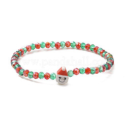 4pcs 4 style argile polymère heishi surfeur bracelets extensibles ensemble&nbsp;BJEW-TA00261