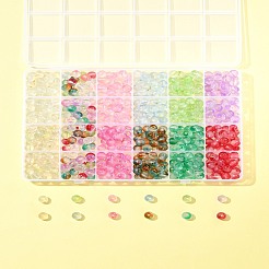 552 Stück 11 Farben mattierte Glasperlen aus Backfarbe&nbsp;DGLA-FS0001-14