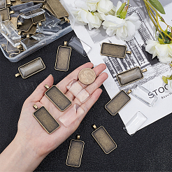 60 Stück DIY-Set zur Herstellung rechteckiger Anhänger&nbsp;DIY-AR0001-36AB-NF