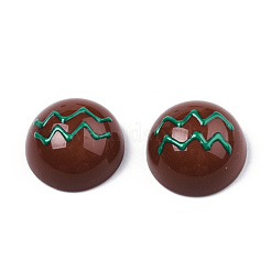 Undurchsichtige Harz-Email-Cabochons&nbsp;CRES-N031-024
