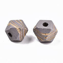 Bemalte Naturholzperlen&nbsp;WOOD-T021-52A-05